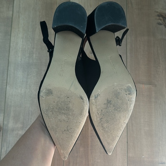 Franco Sarto Women's Trista Slingback Pump Black Suede Sz 10 - Picture 7 of 10